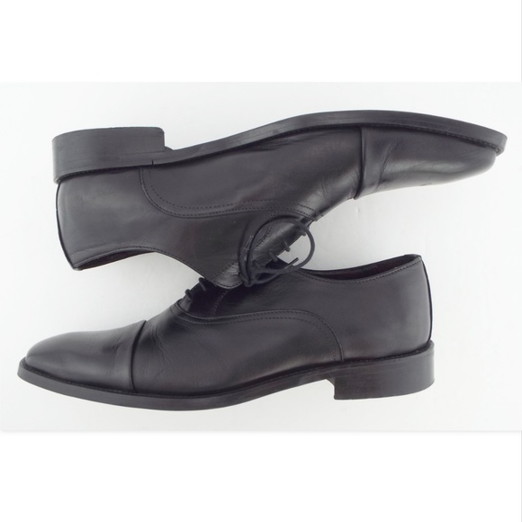 TO BOOT NEW YORK Black Leather Cap Toe Oxfords Lace-up Shoes 11 main image 4